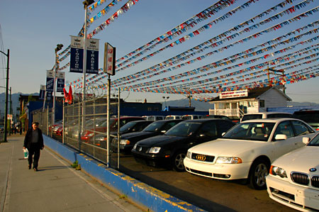 Main street car lot